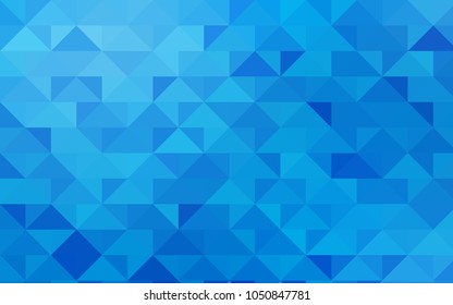 Light BLUE vector polygon abstract background. Triangular geometric sample with gradient.  A completely new template for your business design.