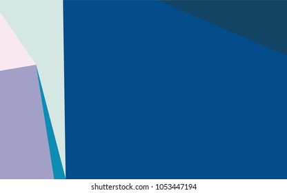 Light BLUE vector polygon abstract template. A vague abstract illustration with gradient. The polygonal design can be used for your web site.