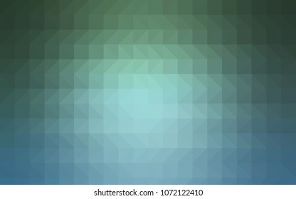 Light BLUE vector polygon abstract pattern. A completely new color illustration in a vague style. A completely new template for your business design.
