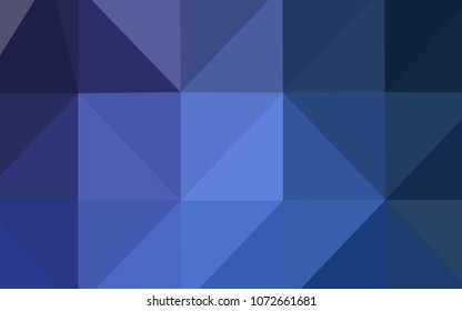 Light BLUE vector polygon abstract background. Shining colored illustration in a new style. That new template can be used for your brand book.