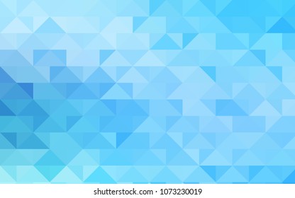 Light BLUE vector polygon abstract pattern. Colorful abstract illustration with gradient. The template can be used as a background for cell phones.
