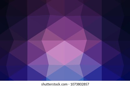 Light BLUE vector polygon abstract backdrop. Shining polygonal illustration, which consist of triangles. A new texture for your design.