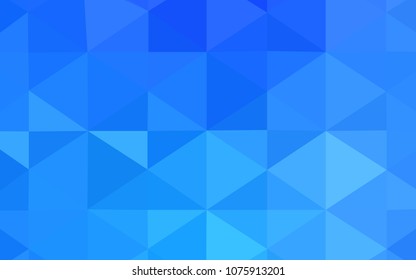 Light BLUE vector polygon abstract backdrop. Colorful illustration in abstract style with gradient. Triangular pattern for your business design.