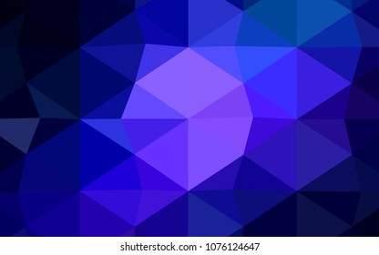 Light BLUE vector polygon abstract backdrop. Glitter abstract illustration with an elegant design. That new template can be used for your brand book.