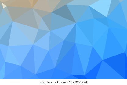 Light BLUE vector polygon abstract layout. Creative geometric illustration in Origami style with gradient. Brand-new design for your business.