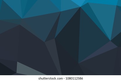 Light BLUE vector polygon abstract layout. Glitter abstract illustration with an elegant design. The template for cell phone's backgrounds.