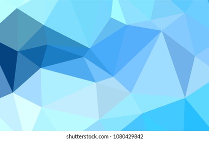 Light BLUE vector polygon abstract background. Colorful illustration in abstract style with gradient. A new texture for your design.