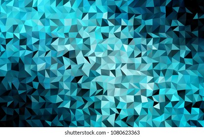 Light BLUE vector polygon abstract background. Glitter abstract illustration with an elegant design. The elegant pattern can be used as part of a brand book.