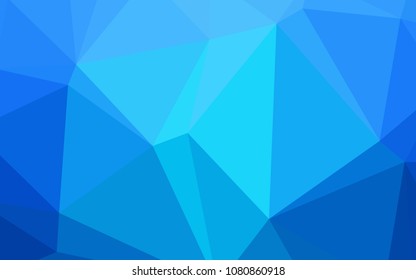 Light BLUE vector polygon abstract backdrop. Modern geometrical abstract illustration with gradient. That new template can be used for your brand book.