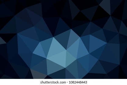 Light BLUE vector polygon abstract layout. Shining colorful illustration with triangles. Brand new style for your business design.