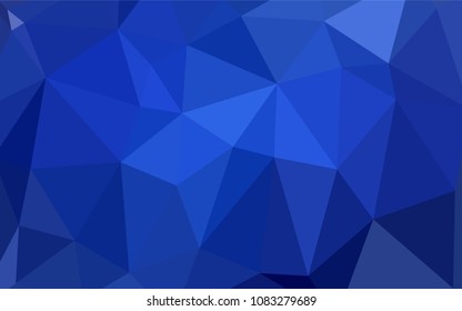 Light BLUE vector polygon abstract layout. Colorful illustration in polygonal style with gradient. That new template can be used for your brand book.