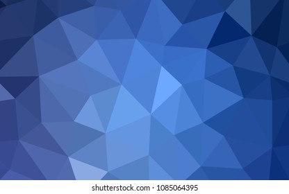 Light BLUE vector polygon abstract backdrop. Triangular geometric sample with gradient.  Pattern for a brand book's backdrop.