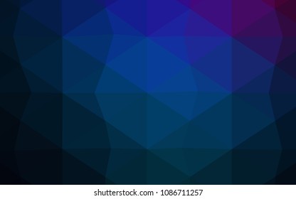 Light BLUE vector polygon abstract background. Colorful illustration in abstract style with gradient. Brand-new style for your business design.