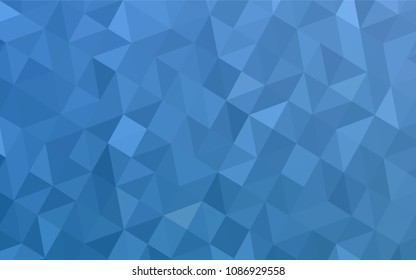 Light BLUE vector polygon abstract background. Geometric illustration in Origami style with gradient.  Textured pattern for your backgrounds.