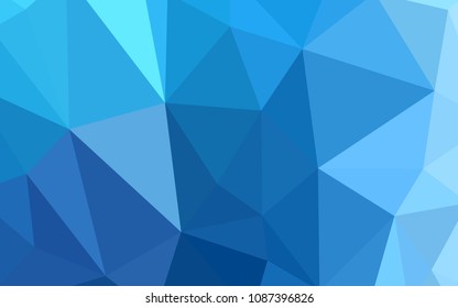 Light BLUE vector polygon abstract background. Creative geometric illustration in Origami style with gradient. Pattern for a brand book's backdrop.