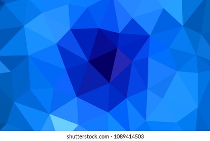 Light BLUE vector polygon abstract background. Creative geometric illustration in Origami style with gradient. A completely new design for your leaflet.