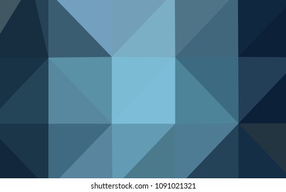 Light BLUE vector polygon abstract background. Creative geometric illustration in Origami style with gradient. The polygonal design can be used for your web site.