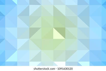 Light BLUE vector polygon abstract backdrop. Creative geometric illustration in Origami style with gradient. A new texture for your web site.