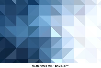 Light BLUE vector polygon abstract background. Creative geometric illustration in Origami style with gradient. Textured pattern for your backgrounds.