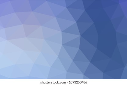 Light BLUE vector polygon abstract pattern. A vague abstract illustration with gradient. The polygonal design can be used for your web site.