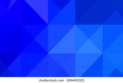 Light BLUE vector polygon abstract background. Geometric illustration in Origami style with gradient.  Triangular pattern for your business design.