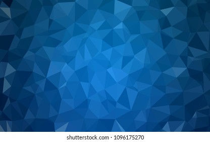 Light BLUE vector polygon abstract backdrop. Elegant bright polygonal illustration with gradient. New template for your brand book.