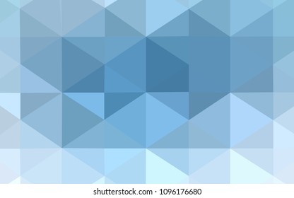 Light BLUE vector polygon abstract backdrop. A sample with polygonal shapes. A new texture for your design.