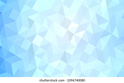 Light BLUE vector polygon abstract backdrop. A completely new color illustration in a polygonal style. A new texture for your web site.