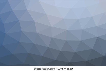 Light BLUE vector polygon abstract background. Colorful abstract illustration with gradient. Triangular pattern for your business design.