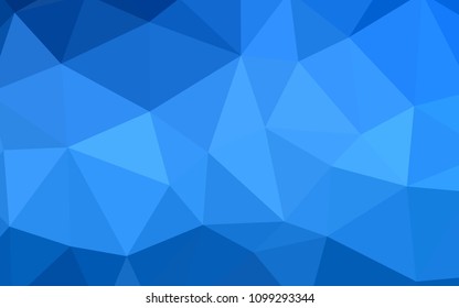 Light BLUE vector polygon abstract background. Colorful illustration in polygonal style with gradient. New template for your brand book.