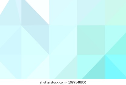 Light BLUE vector polygon abstract layout. Polygonal abstract illustration with gradient. A completely new design for your business.