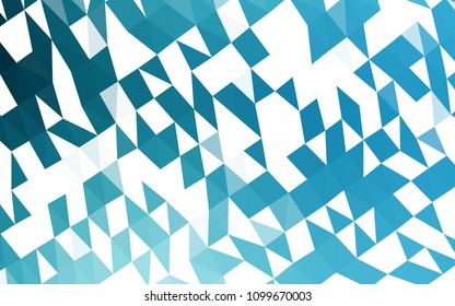 Light BLUE vector polygon abstract template. A completely new color illustration in a vague style. Brand new style for your business design.