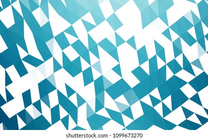 Light BLUE vector polygon abstract background. Shining illustration, which consist of triangles. The completely new template can be used for your brand book.