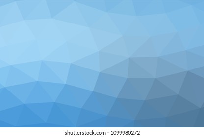 Light BLUE vector polygon abstract background. Modern geometrical abstract illustration with gradient. Brand new design for your business.