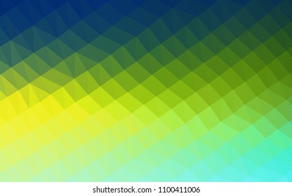 Light BLUE vector polygon abstract pattern. A sample with polygonal shapes. The polygonal design can be used for your web site.