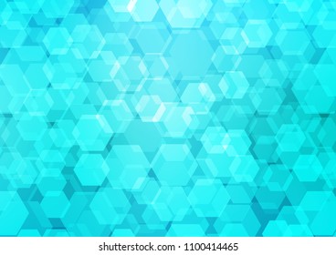 Light BLUE vector polygon abstract pattern. Creative geometric illustration in Origami style with gradient. The textured pattern can be used for background.