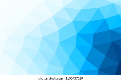 Light BLUE vector polygon abstract polygon abstract. Triangular geometric sample with gradient.  The polygonal design can be used for your web site.