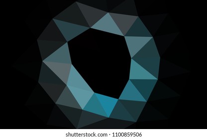 Light BLUE vector polygon abstract polygon abstract. Brand new colored illustration in blurry style with gradient. The textured pattern can be used for background.