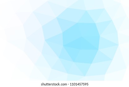 Light BLUE vector polygon abstract polygon abstract. Creative geometric illustration in Origami style with gradient. A completely new template for your business design.