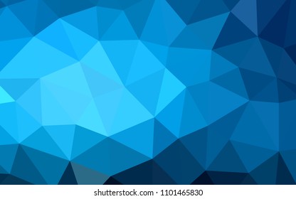Light BLUE vector polygon abstract backdrop. Modern abstract illustration with triangles. Template for cell phone's backgrounds.