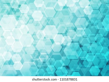 Light BLUE vector polygon abstract background. A sample with polygonal shapes. A completely new design for your business.