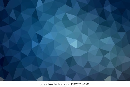 Light BLUE vector polygon abstract background. A sample with polygonal shapes. New template for your brand book.