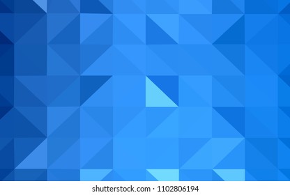 Light BLUE vector polygon abstract background. Glitter abstract illustration with an elegant triangles. Template for cell phone's backgrounds.