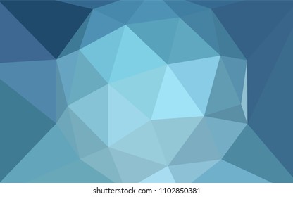 Light BLUE vector polygon abstract background. Polygonal abstract illustration with gradient. A completely new design for your leaflet.