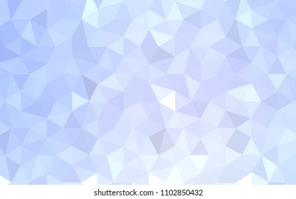 Light BLUE vector polygon abstract background. Shining colorful illustration with triangles. Best triangular design for your business.