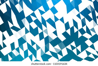 Light BLUE vector polygon abstract background. Triangular geometric sample with gradient.  A completely new design for your business.