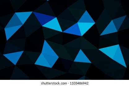 Light BLUE vector polygon abstract polygon abstract. A completely new color illustration in a vague style. The template can be used as a background for cell phones.