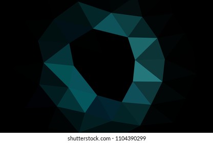 Light BLUE vector polygon abstract polygon abstract. Triangular geometric sample with gradient.  The completely new template can be used for your brand book.
