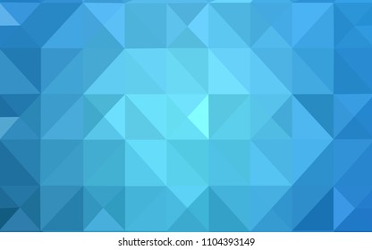Light BLUE vector polygon abstract backdrop. Colorful abstract illustration with triangles. A new texture for your web site.