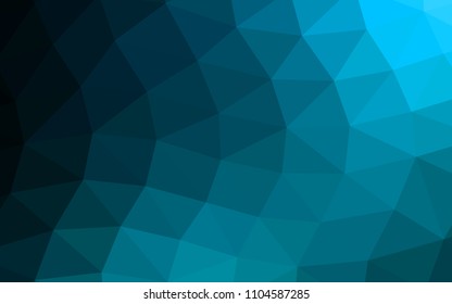 Light BLUE vector polygon abstract polygon abstract. Colorful illustration in abstract style with gradient. A completely new design for your business.